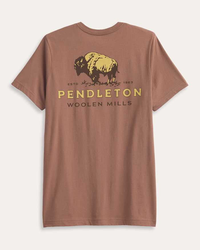 MEN'S SHORT-SLEEVE VINTAGE BISON GRAPHIC TEE